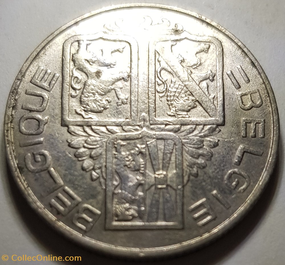 1 franc - Léopold III Belgique 1939 monnaie monde 1 franc leopold iii belgique 1939