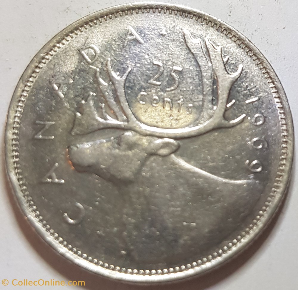25 cents Elizabeth II 2e effigie 1969 Canada monnaies monde 25 cents elizabeth ii 2e effigie 1969 canada