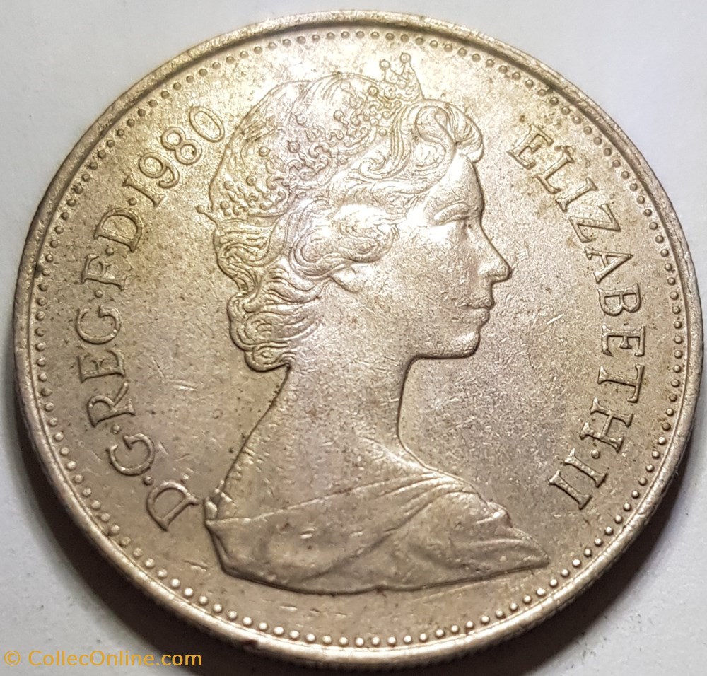 5 nouveaux pence Elizabeth II Royaume-Uni 1980 monnaie monde 5 nouveaux pence elizabeth ii royaume uni 1980