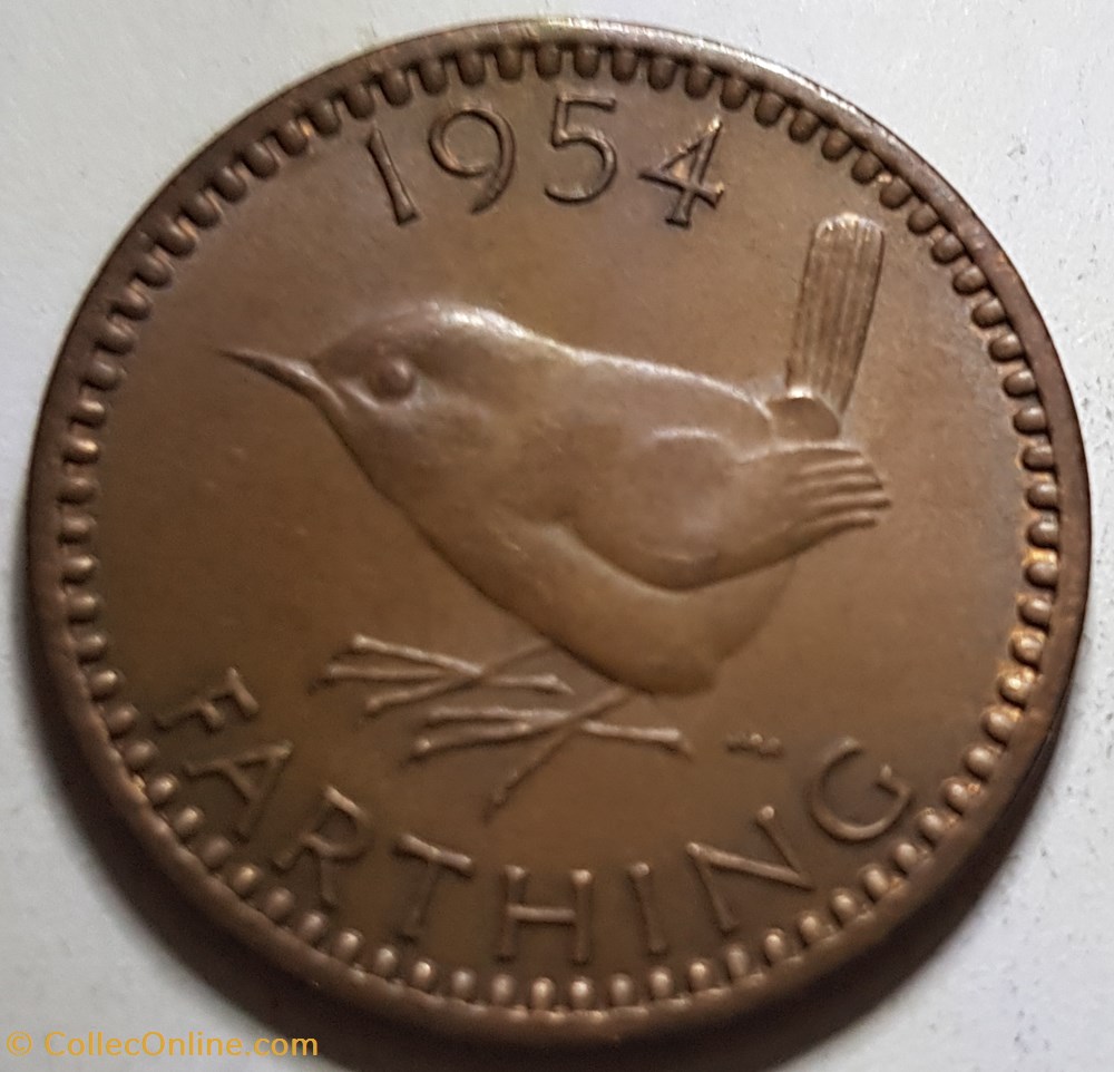 1 farthing Elizabeth II Royaume-Uni 1954 monnaie monde 1 farthing elizabeth ii royaume uni 1954