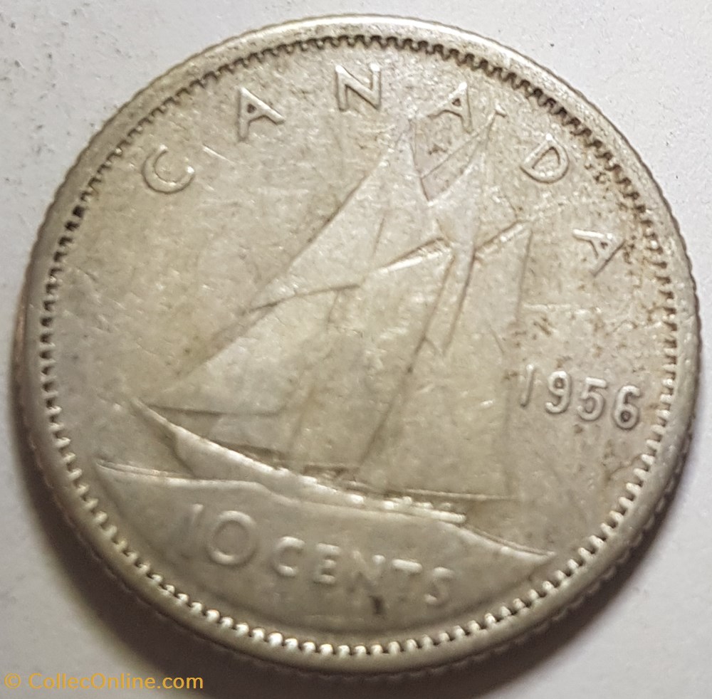 10 cents Elizabeth II 1ère effigie 1956 1960 1962 1963 Canada monnaies monde 10 cents elizabeth ii 1ere effigie 1956 1960 1962 1963 canada