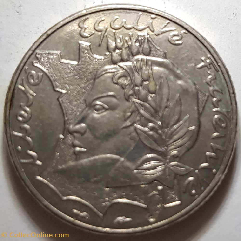 monnaie moderne 10 francs jimenez france 1986