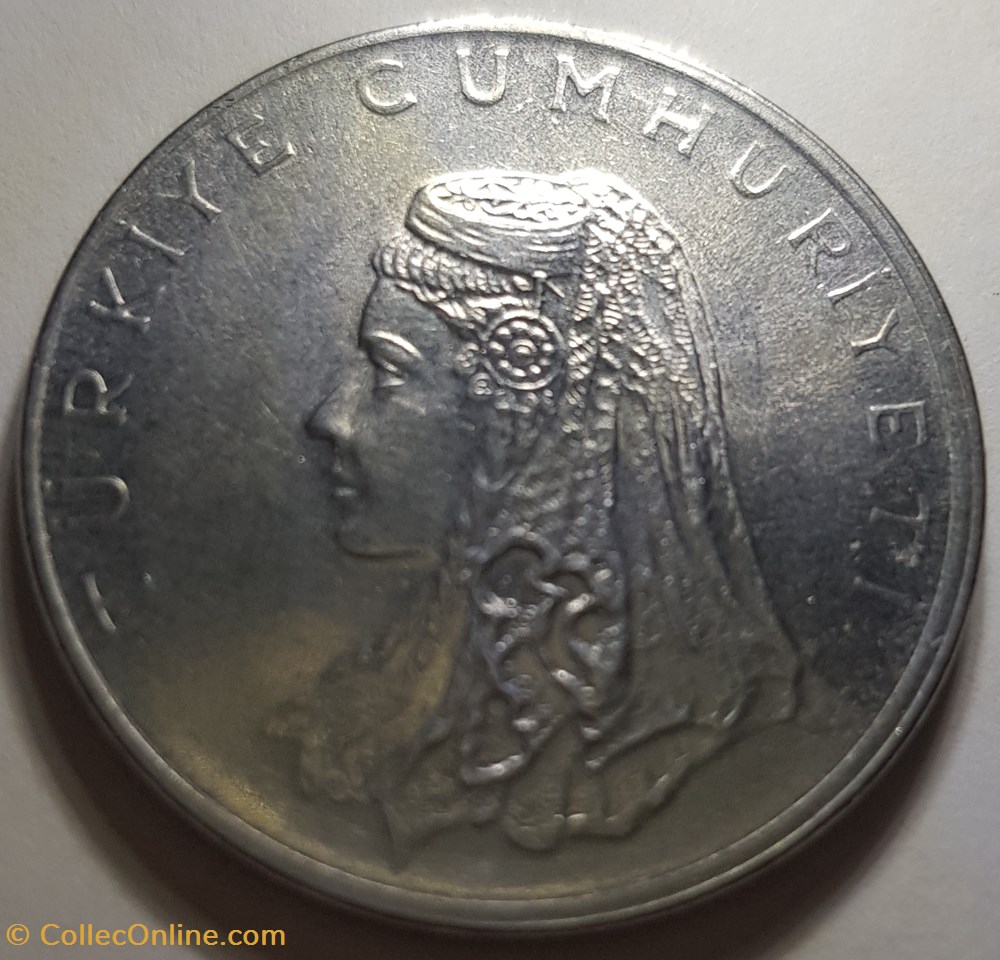 50 kuruş Turquie 1972 monnaie monde 50 kurus turquie 1972