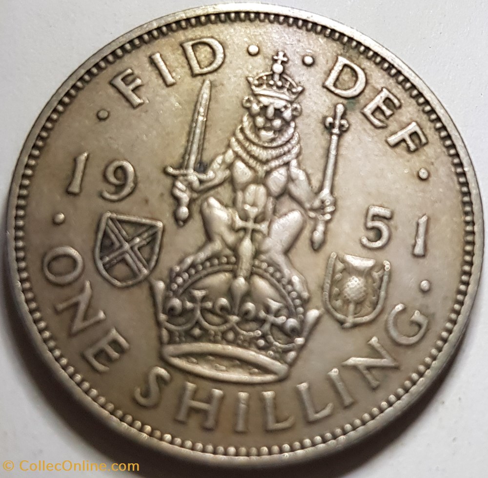 1 shilling George VI Royaume-Uni 1951 monnaie monde 1 shilling george vi royaume uni 1951