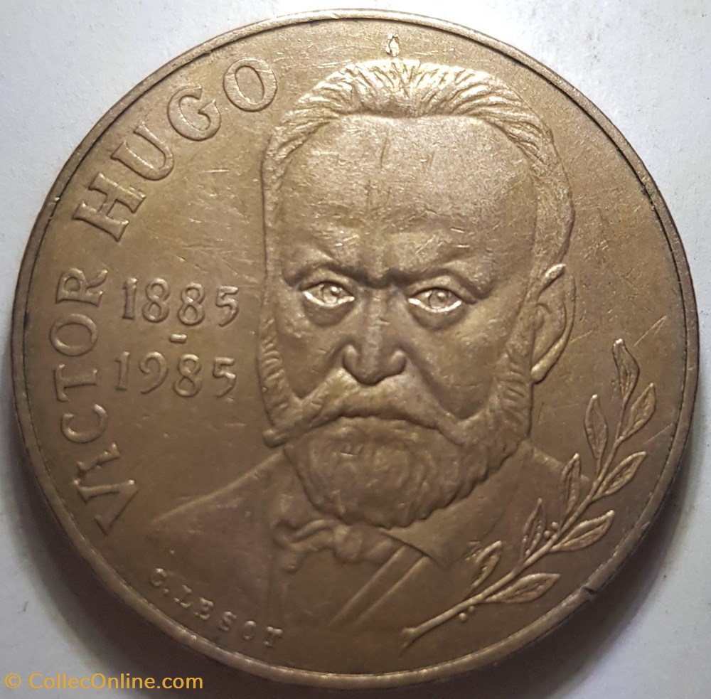 10 francs Victor Hugo France 1985 monnaie moderne 10 francs victor hugo france 1985
