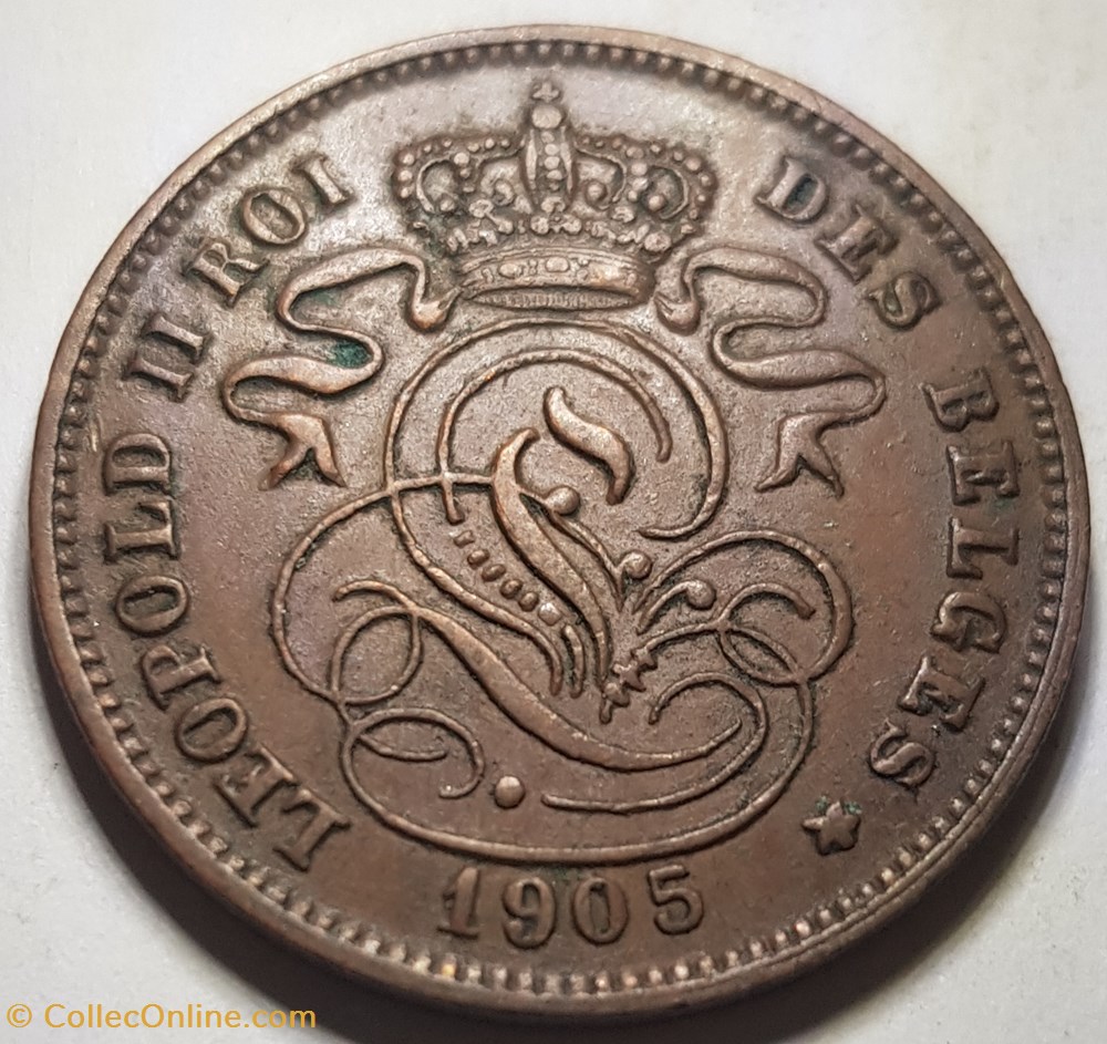 2 centimes - Léopold II Belgique 1905 monnaie monde 2 centimes leopold ii belgique 1905