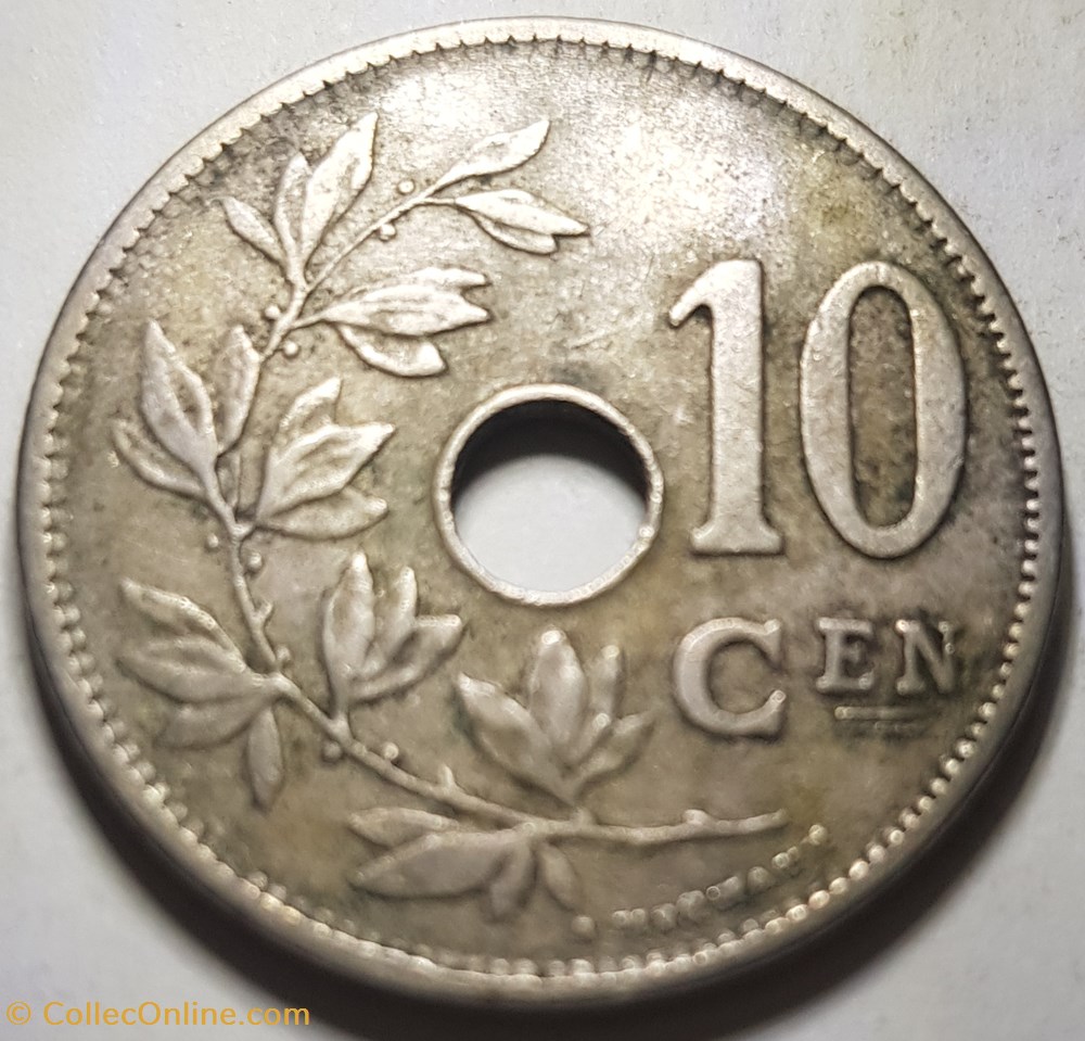 10 centimes - Albert Ier Belgique 1920 néerlandais monnaie monde 10 centimes albert ier belgique 1920 neerlandais