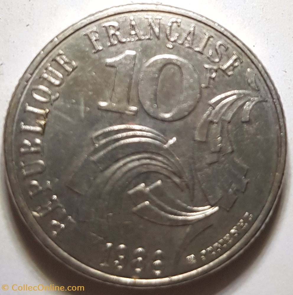 monnaie moderne 10 francs jimenez france 1986