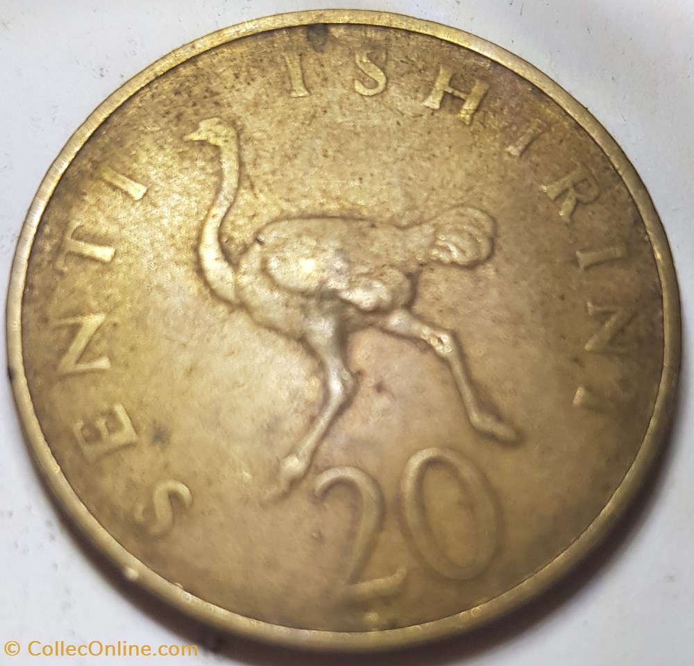 20 senti Tanzanie 1966 monnaie monde 20 senti tanzanie 1966