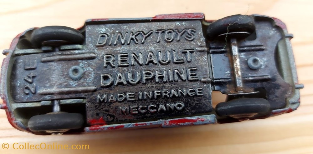 Renault Dauphine rouge framboise 5 modeles reduits voitures renault dauphine rouge framboise