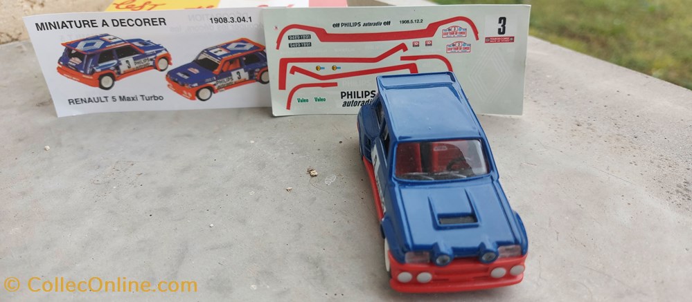 RENAULT 5 MAXI TURBO (1985) 4 modeles reduits voitures renault 5 maxi turbo 1985