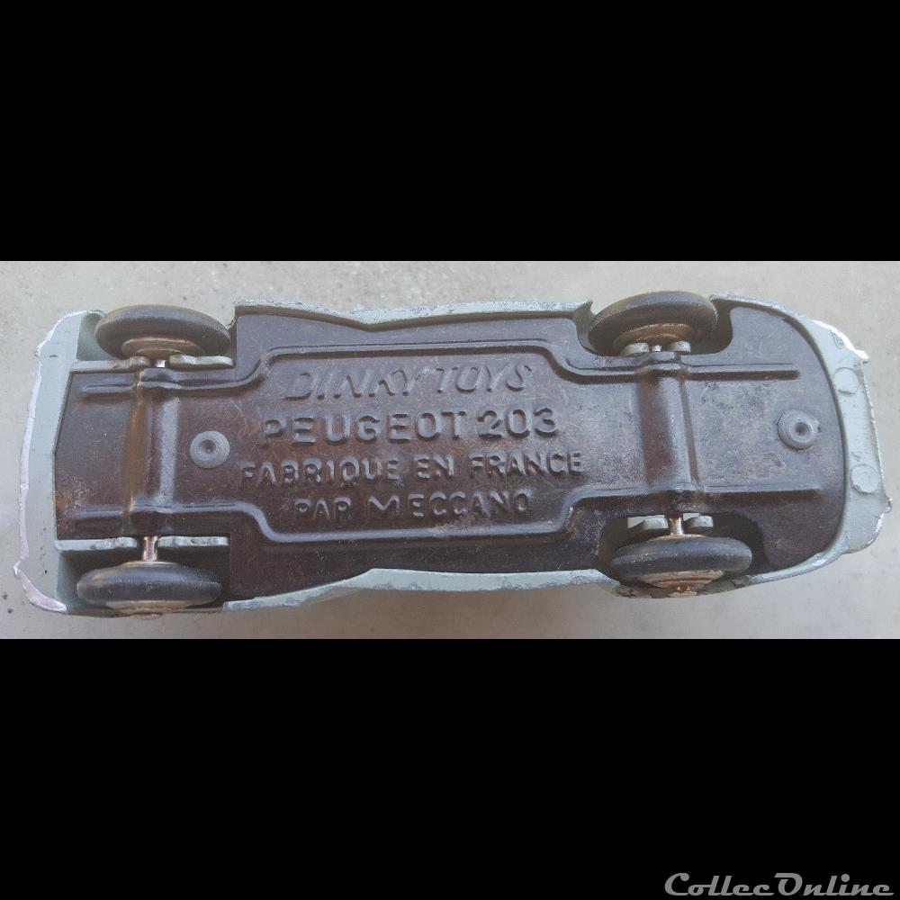 Peugeot 203 berline – grande lunette gris clair 5 modele reduit voiture peugeot 203 berline grande lunette gris clair