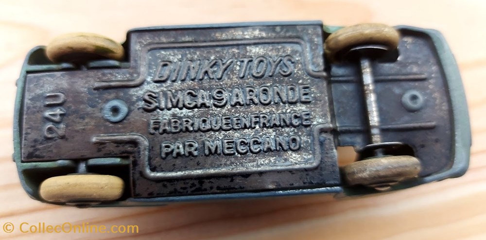modeles reduits voitures simca aronde berline vert olive