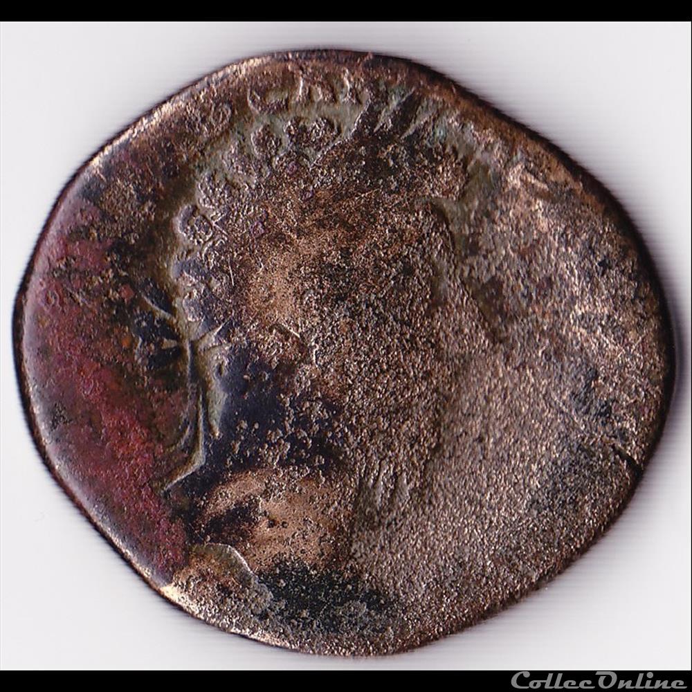 sesterce de MARC AURELE monnaie antique romaine sesterce de marc aurele