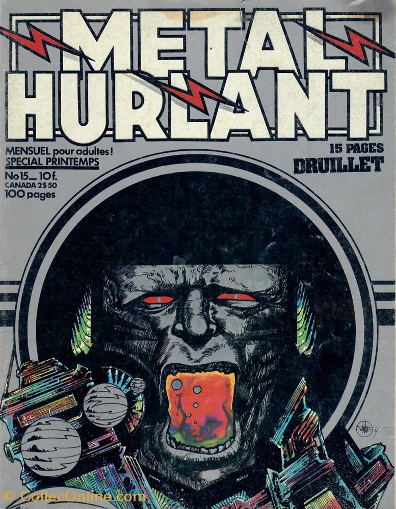 Métal Hurlant 015 book comic magazine metal hurlant 015