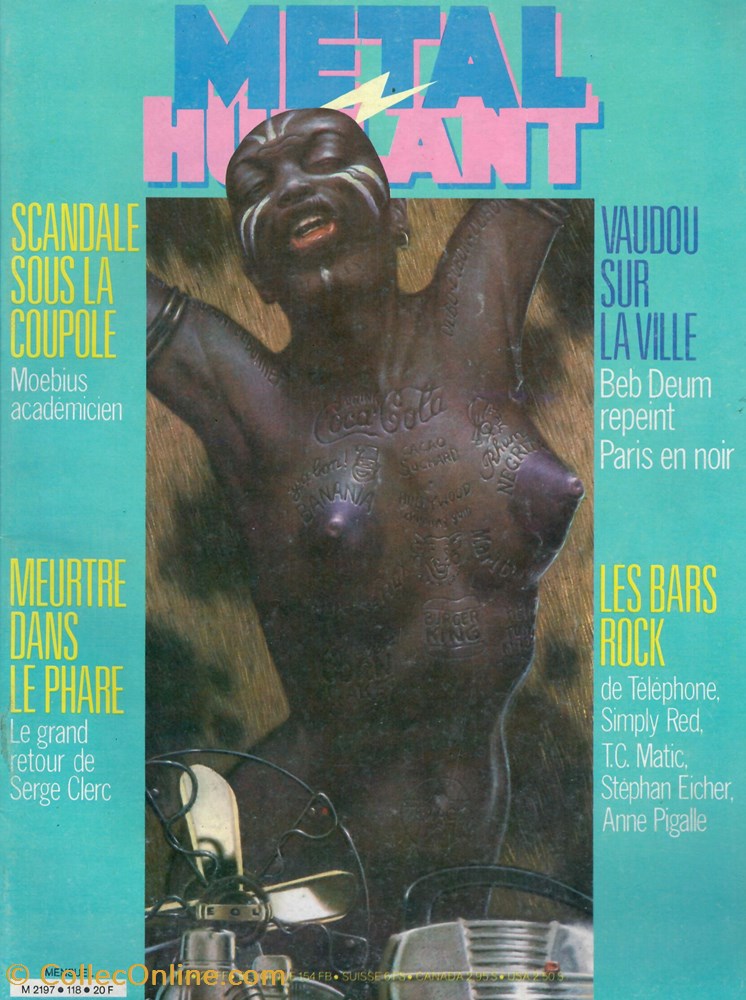 book comic magazine metal hurlant 118