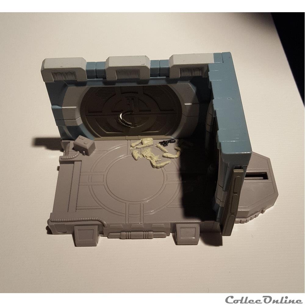 1998 - Star Wars - Action Fleet - Mini Scenes #2 - Dstroyer Droïd ambust figurine cinema 1998 star wars action fleet mini scenes 2 dstroyer droid ambust