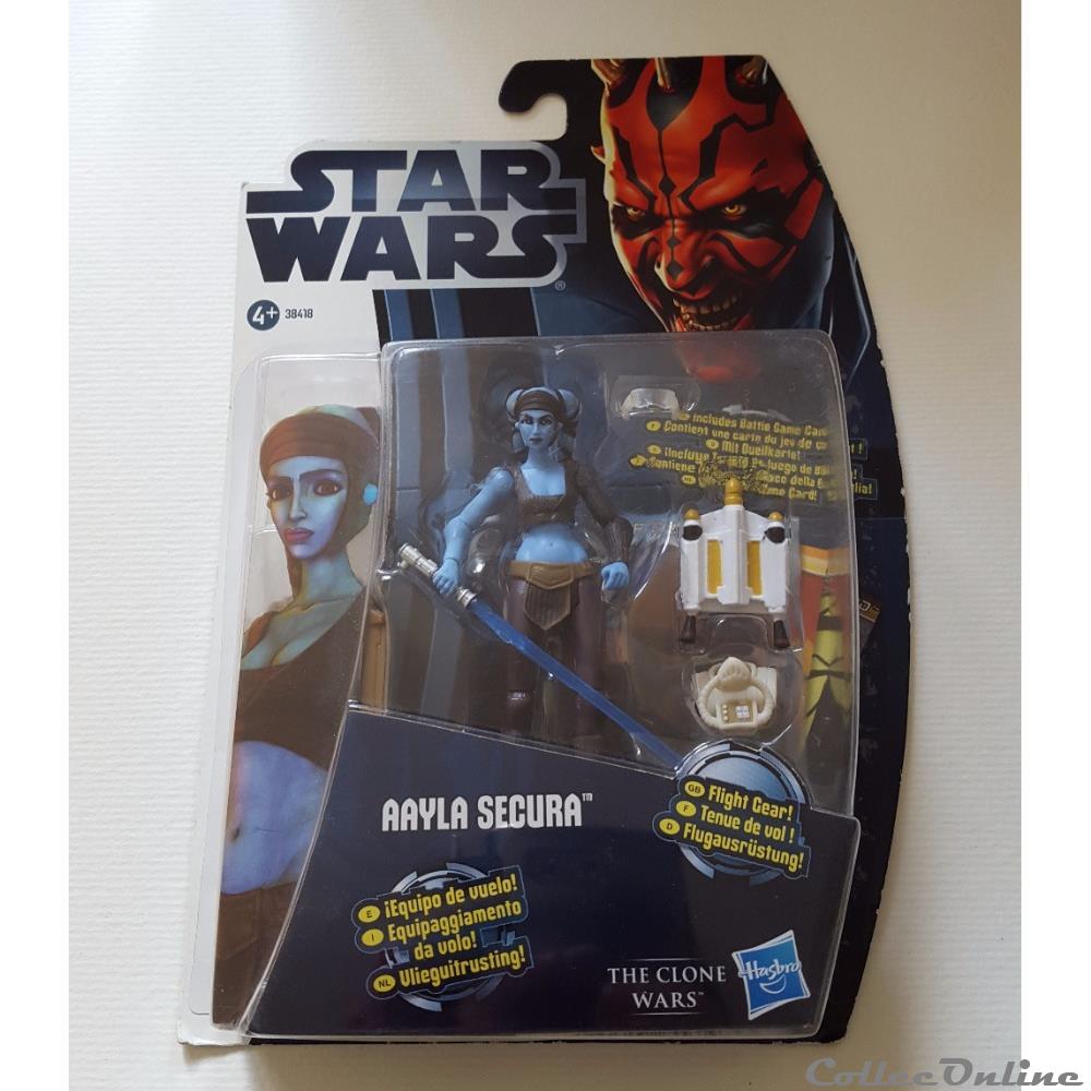 2012 - The clone wars - Hasbro - Aayla Secura (Tenue de vol) figurine cinema star 2012 the clone wars hasbro aayla secura tenue de vol