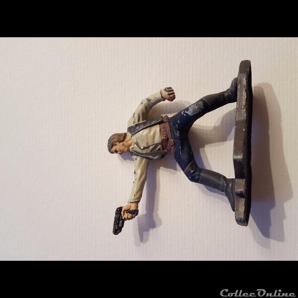 figurine cinema star war 1994 kenner han solo metal