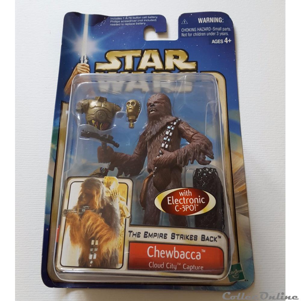 figurine cinema star war 2002 the empire strikes back hasbro collection 1 chewbacca