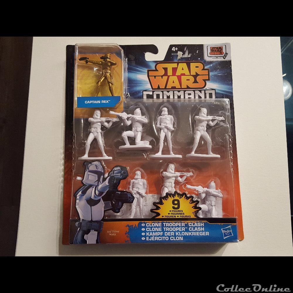 jeux jouet de carte montre publicitaire 2014 the clone wars clone trooper clash 9 figurines hasbro