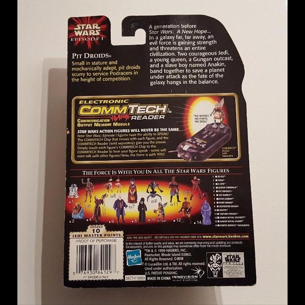 figurine cinema star war 1999 episode i pit droids 2 pack collection 2 hasbro