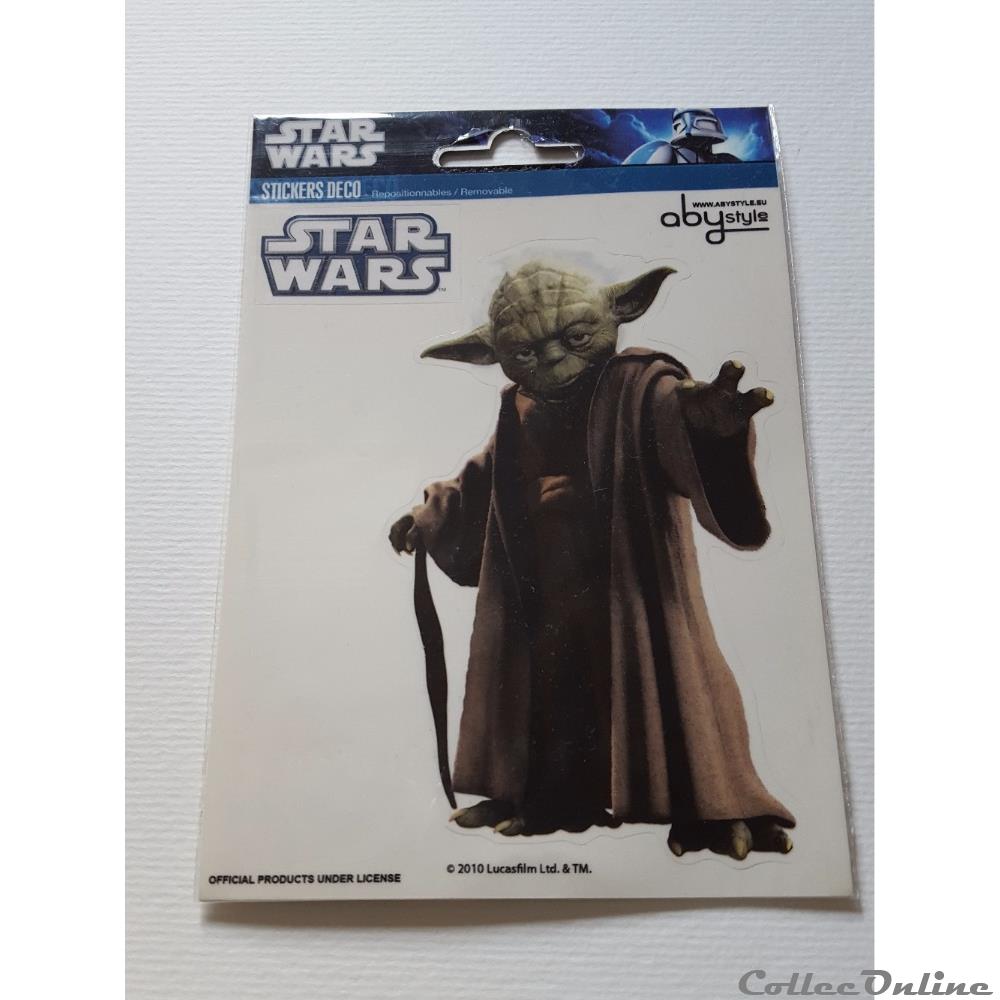 figurine cinema star war 2010 abystyle stickers deco abydco159 yoda