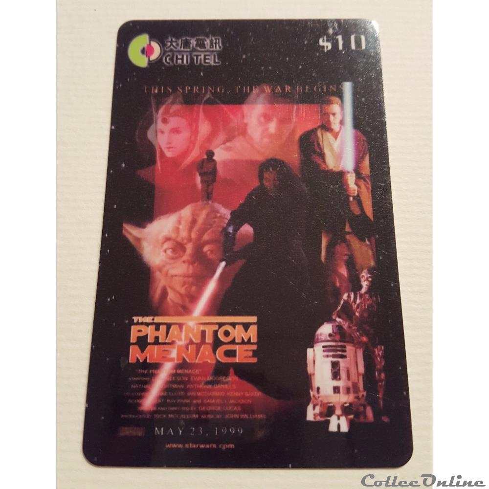 verre montre publicitaire xxxx telecarte a code chine star wars 600485