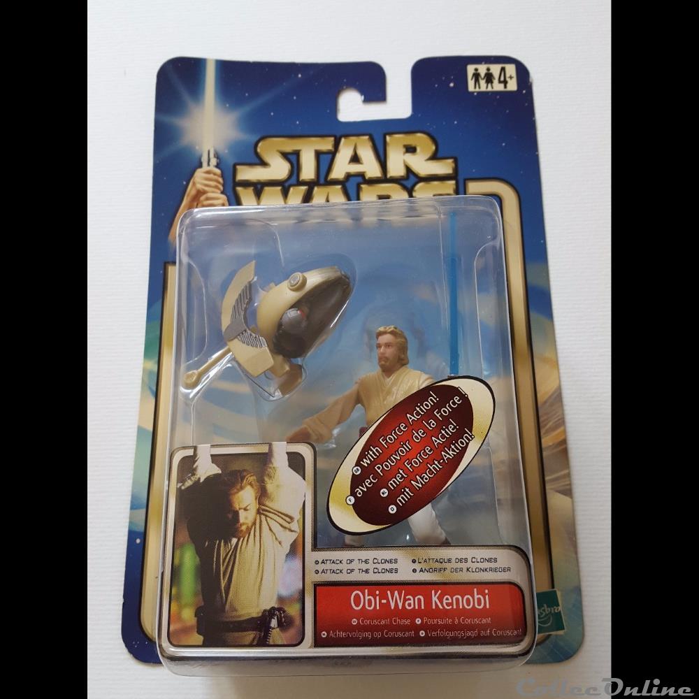 figurine cinema star war 2002 attack of the clones hasbro obi wan kenobi