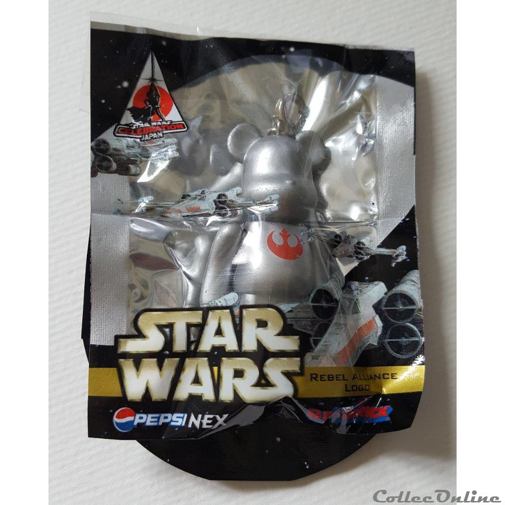 figurine cinema 2008 star wars medicom toy bearbrick pepsi nex rebel alliance logo