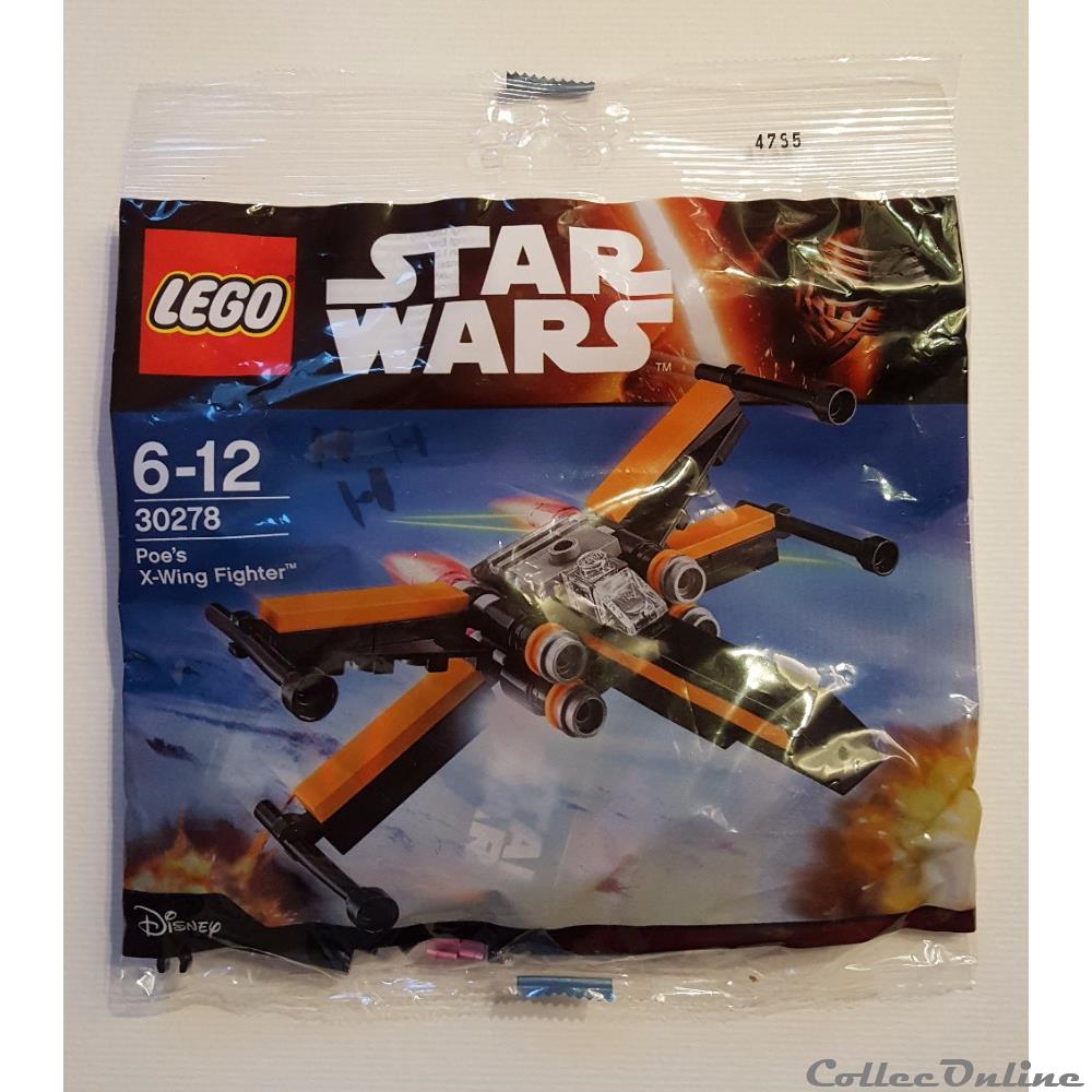 2015 - LEGO STAR WARS - 30278 - POE`S X-WING FIGHTER Collector POLYBAG figurine cinema 2015 lego star wars 30278 poe s x wing fighter collector polybag