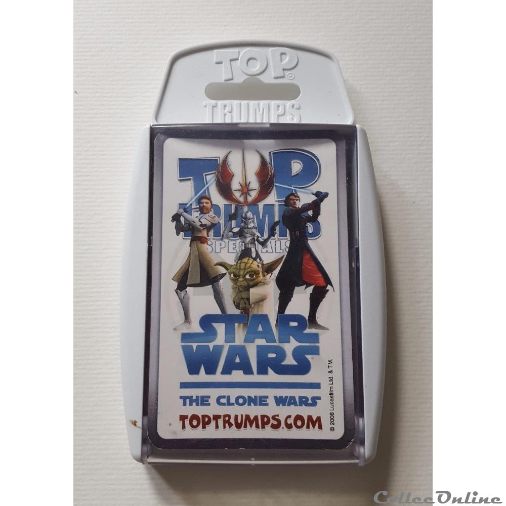 2008 - Star Wars - TopTrumps The Clone Wars jeux jouet carte jouer montre publicitaire 2008 star wars toptrumps the clone wars