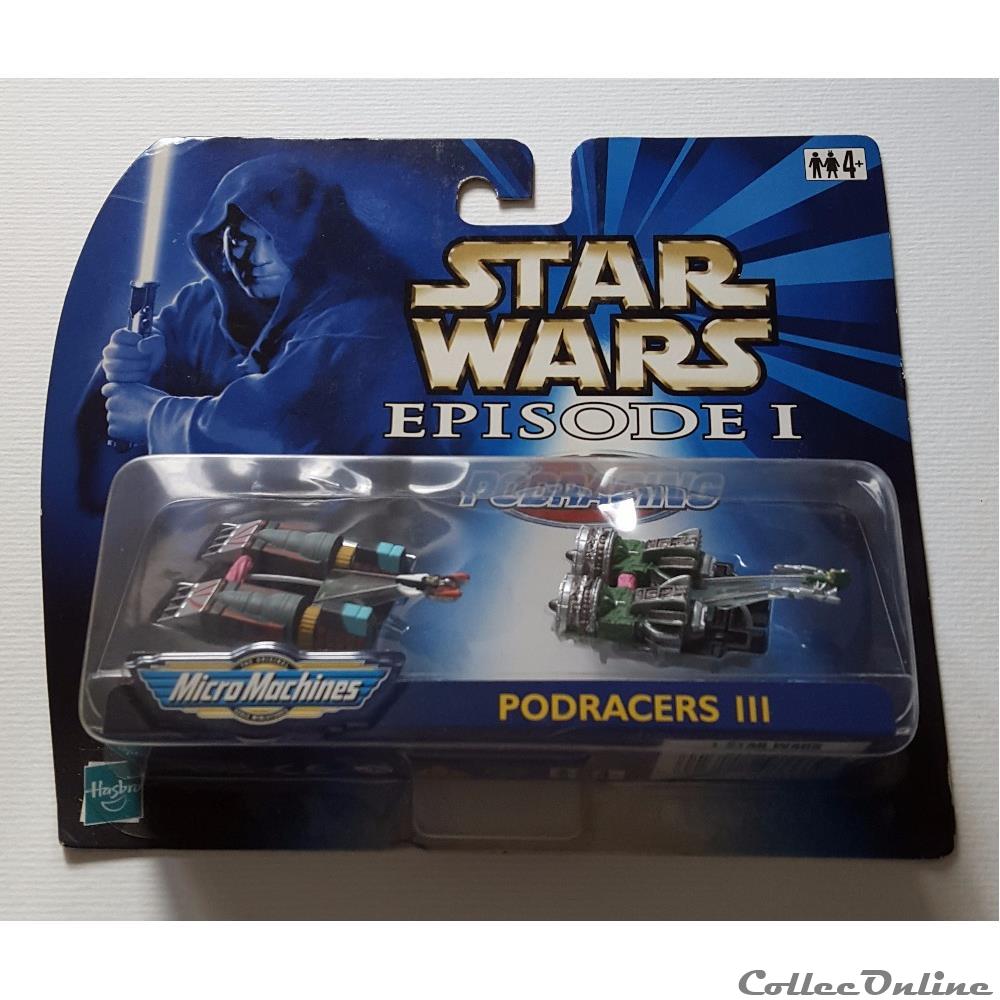 1999 - La menace fantôme - Hasbro - MicroMachines PodRacers III figurine cinema star war 1999 la menace fantome hasbro micromachines podracers iii