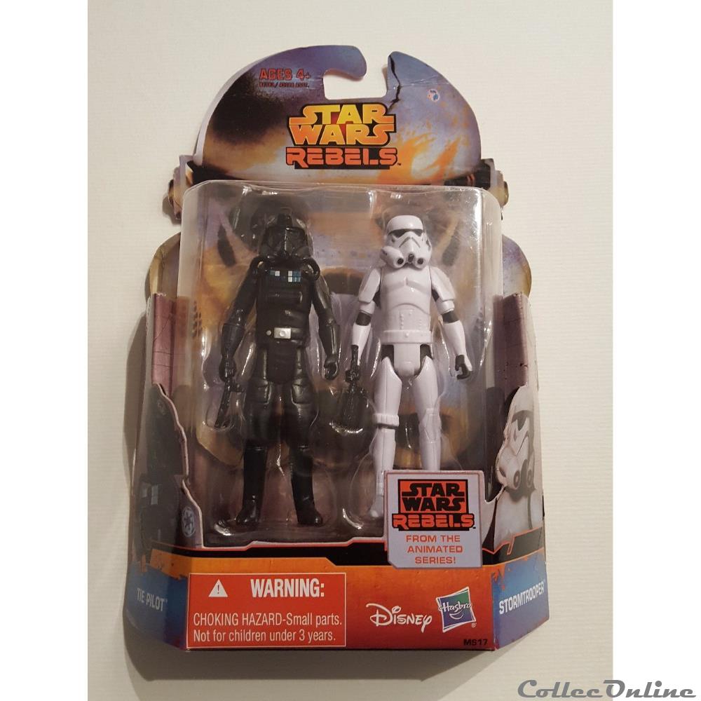 figurine cinema 2014 star wars rebels stormtrooper and tie pilot