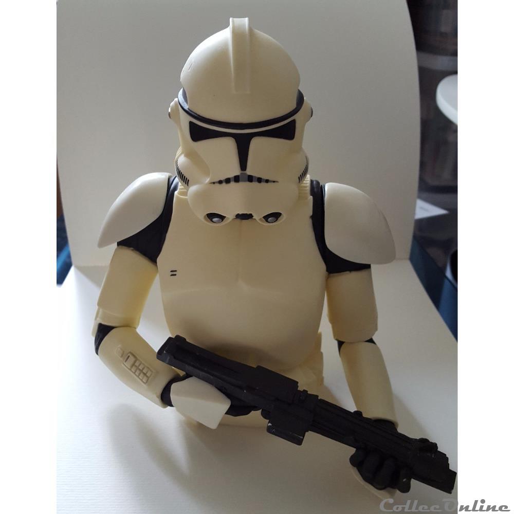 figurine cinema 2010 star wars diamond select toys clone trooper bank