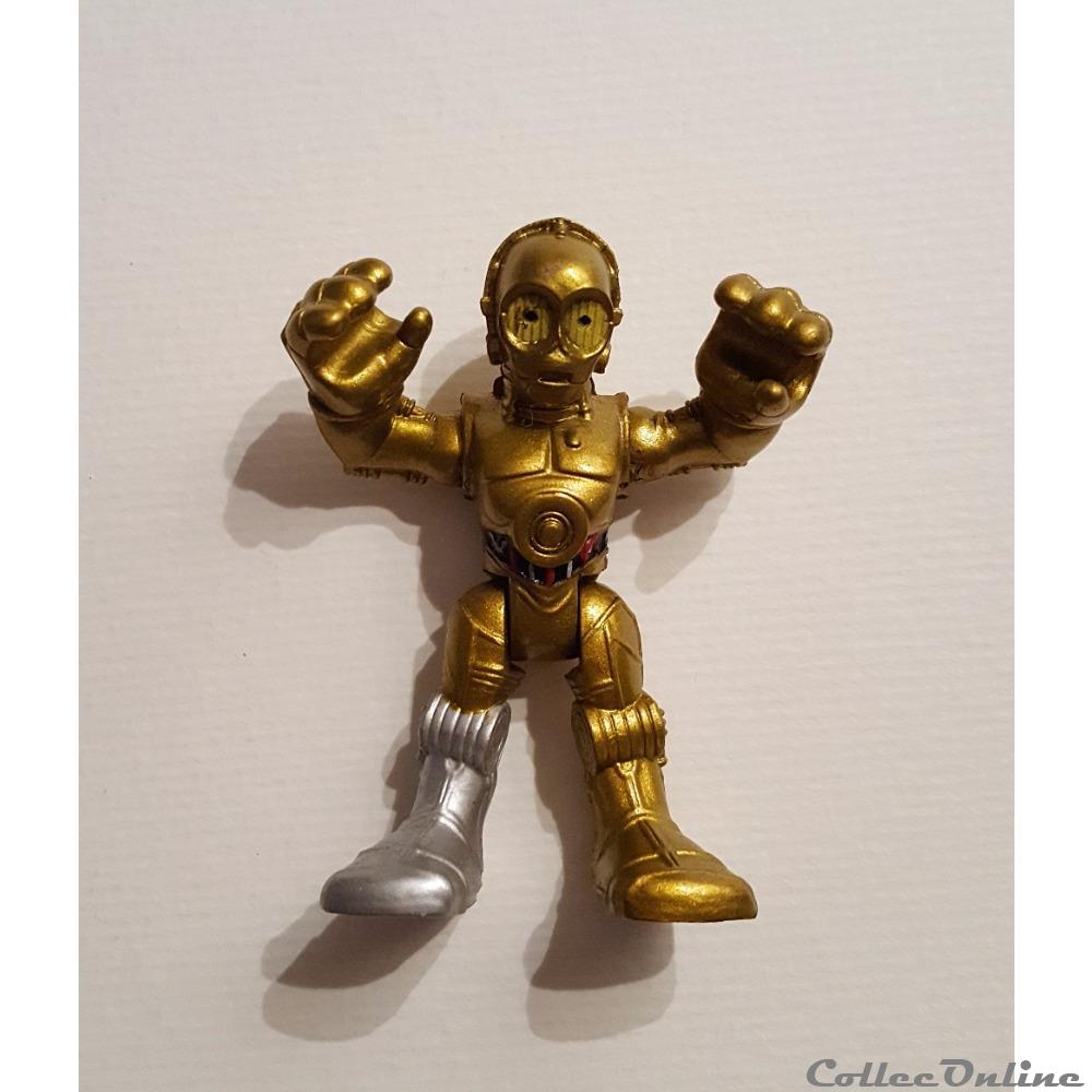 2011 - Star Wars - Galactic Heroes - C-3PO Silver Foot figurine cinema 2011 star wars galactic heroes c 3po silver foot