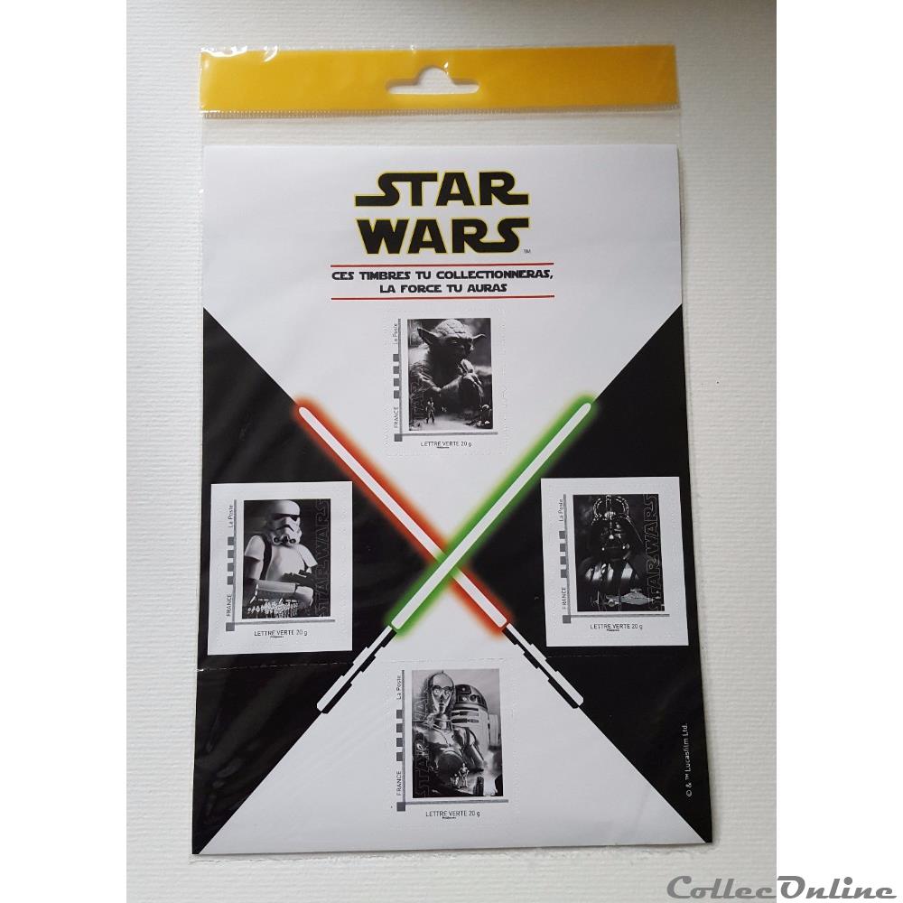 theme cinema 2015 collector de 4 timbre poste star wars