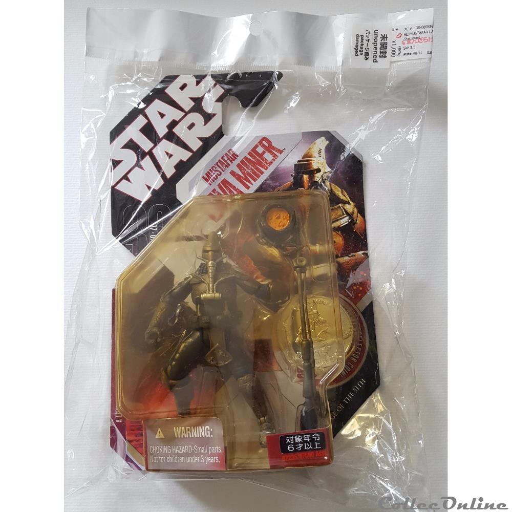 2006 - Star Wars - 30th Anniversary - Mustafar Lava Miner silver coin figure ROTS figurine cinema 2006 star wars 30th anniversary mustafar lava miner silver coin figure rots