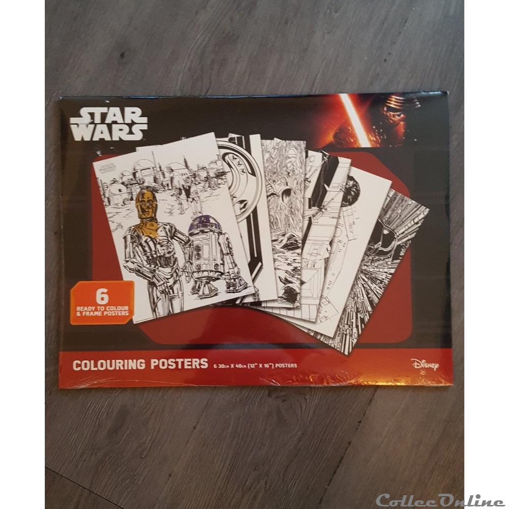 2016 - Star Wars - Disney - Colouring Posters figurine cinema 2016 star wars disney colouring posters