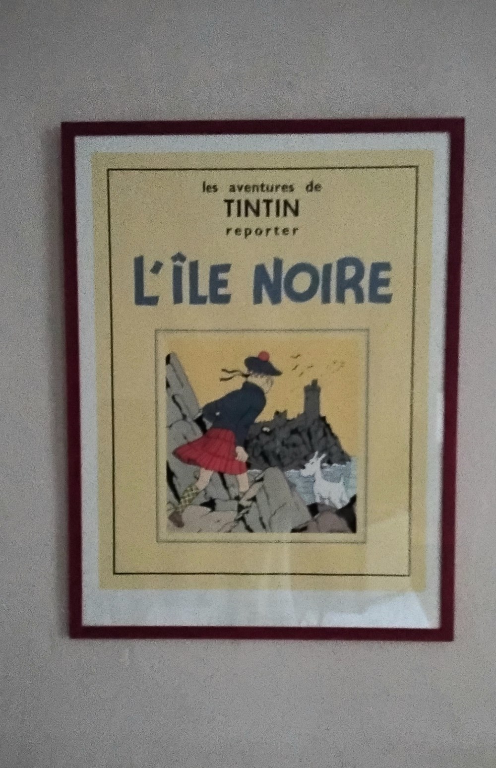 art antiquites lithographies serigraphie tintin l ile noire