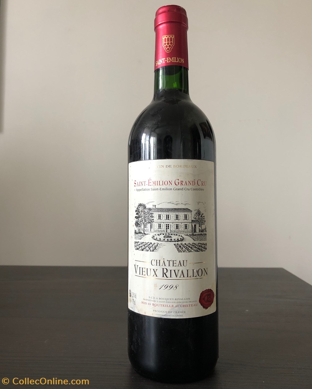 Vin de Bordeaux. Grand Cru Saint-Emilion. Château Vieux Rivallon, 1998 france vin de bordeaux grand cru saint emilion chateau vieux rivallon 1998