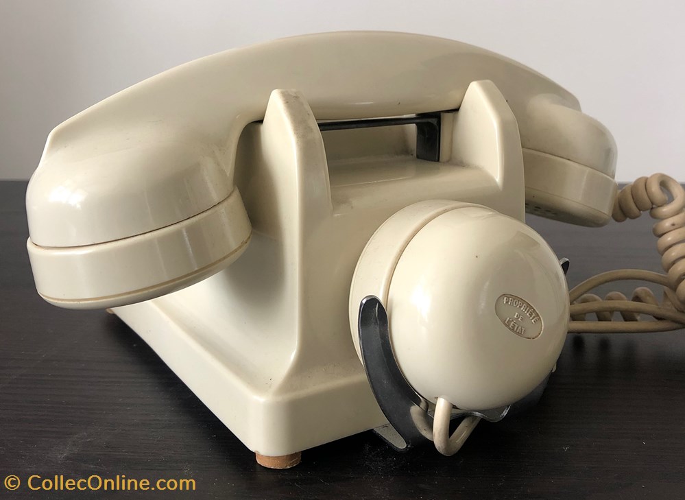 electro vintage telephones telephone ptt bci 339 ericsson en bakelite blanc ivoire de 1960 avec ecouteur