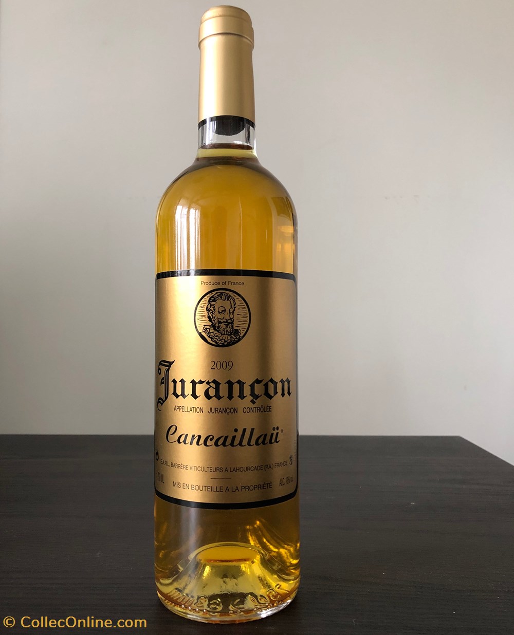 Appellation contrôlée. Jurançon. Barrere Cancaillaü, 2009. vin france sud ouest appellation controlee jurancon barrere cancaillau 2009