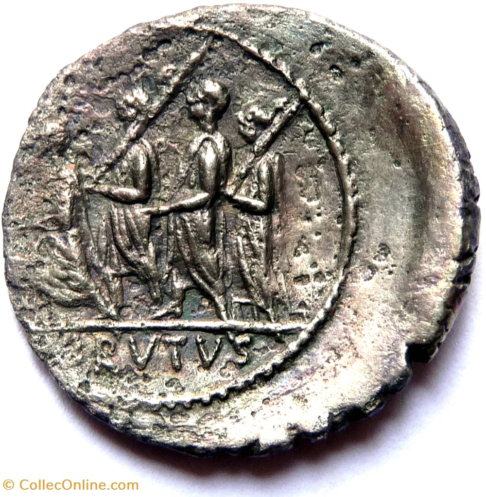 Gens Junia (Brutus) -54/Denier/Libertas monnaies antiques romaines imperiales et republicaines gens junia brutus 54 denier libertas