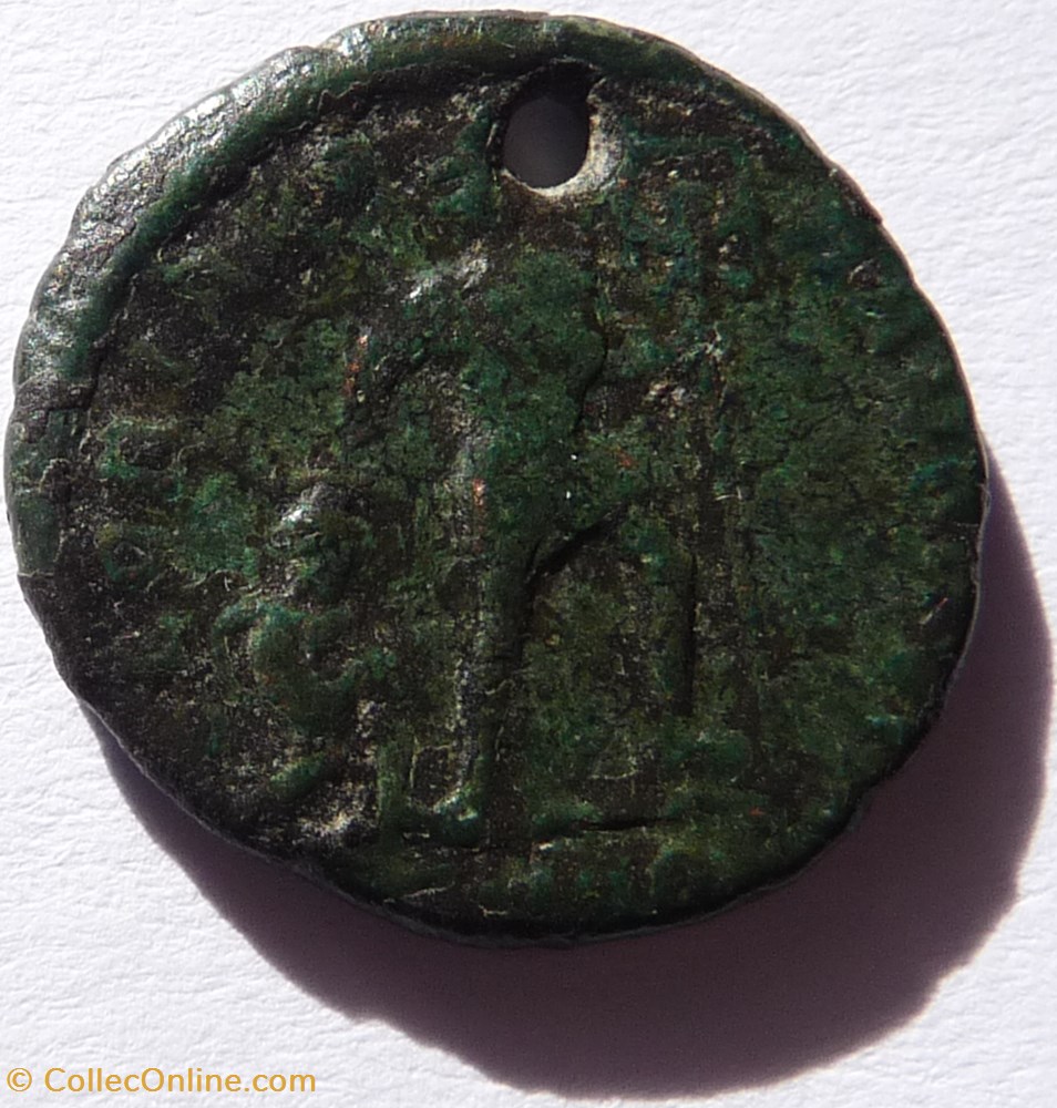 Médaille à partir d'une monnaie de Valens antique av jc ap romaine republicaine imperiale medaille a partir une monnaie de valens
