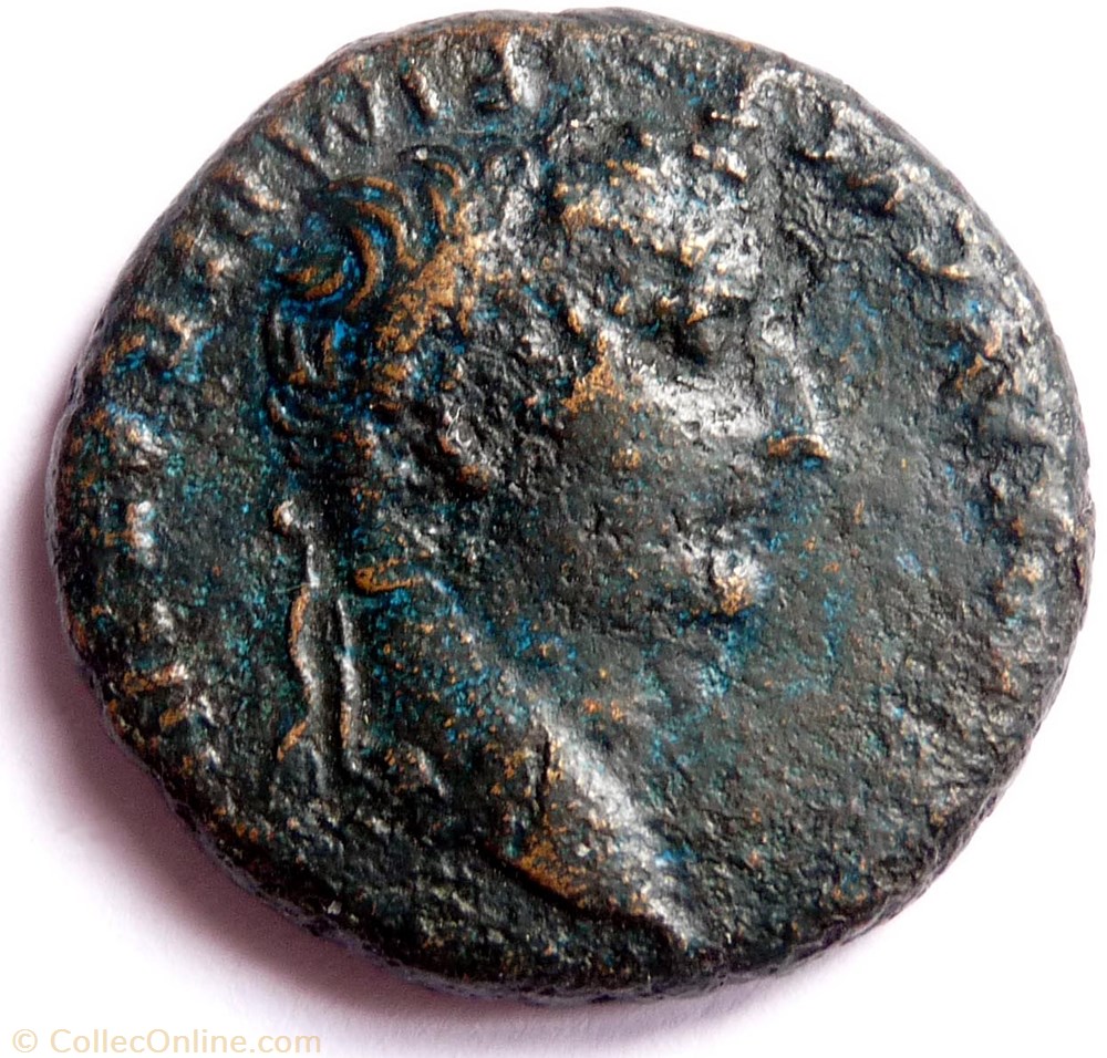 Tibère 14-37/As/Autel de Lyon monnaie antique av jc ap romaine tibere 14 37 as autel de lyon