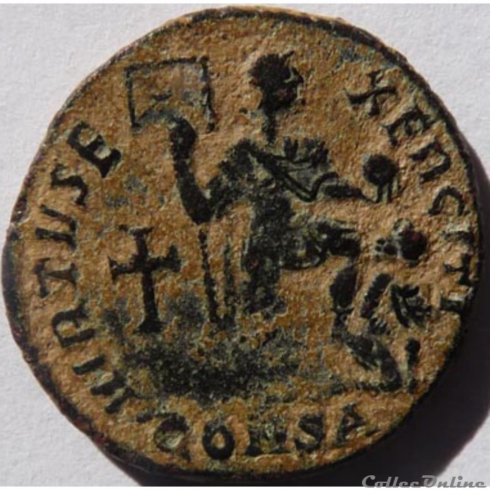 Théodose 379-395/Constantinople/VIRTVS EXERCITI monnaie antique av jc ap romaine theodose 379 395 constantinople virtvs exerciti