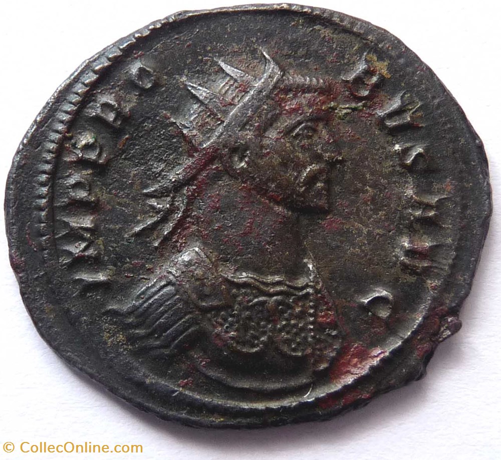 Probus 279/Rome/ADVENTVS AVG monnaies antiquite jc ap romaines republicaines imperiales probus 279 rome adventvs avg