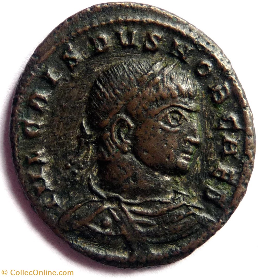 Crispus 319/Siscia/VICTORIAE LAETAE PRINC PERP monnaies antiques romaines imperiales republicaines crispus 319 siscia victoriae laetae princ perp