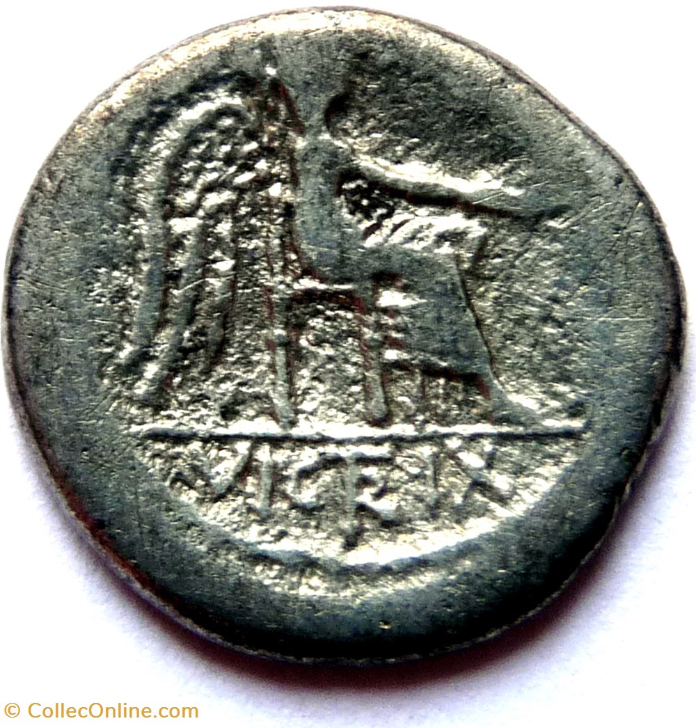 monnaies antiques romaines republicaines imperiales gens porcia 89 quinaire bacchus